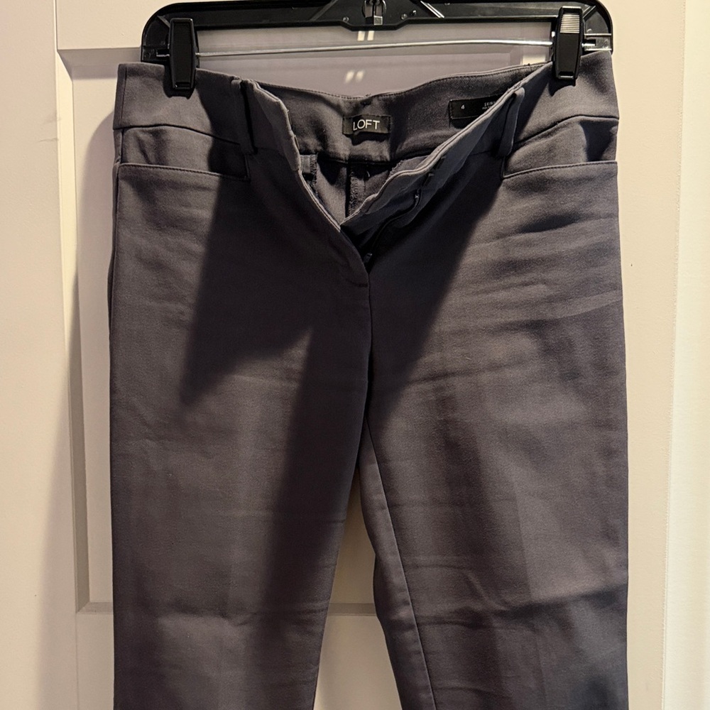 LOFT Women's Charcoal Straight Leg Pants